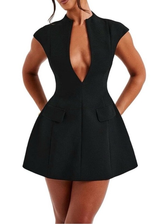lu Feng Dresses & Skirts - LU FENG Black Mini Dress  SIZE: SMALL